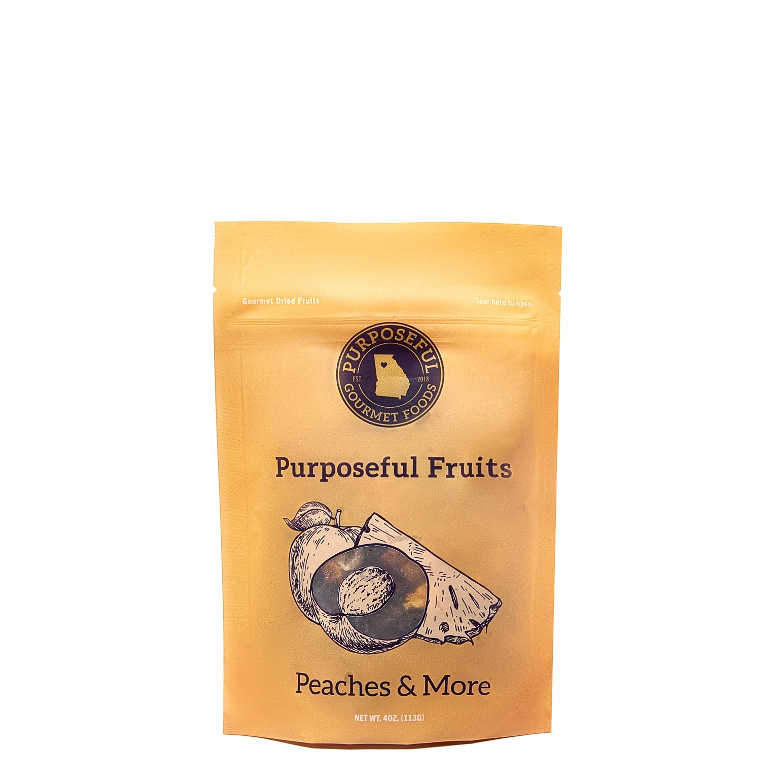 purposeful dried fruit packaged