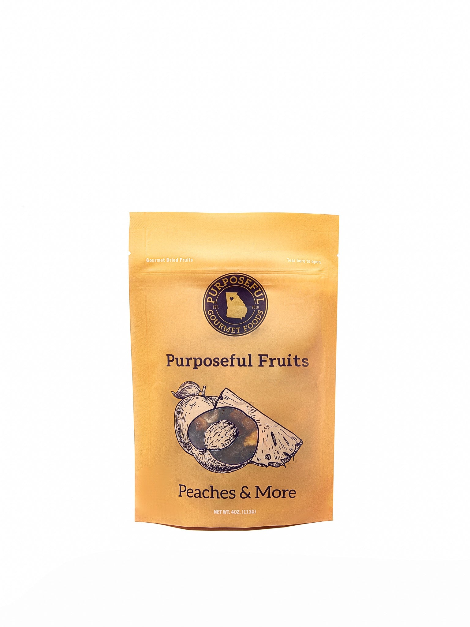 purposeful dried fruit packaged