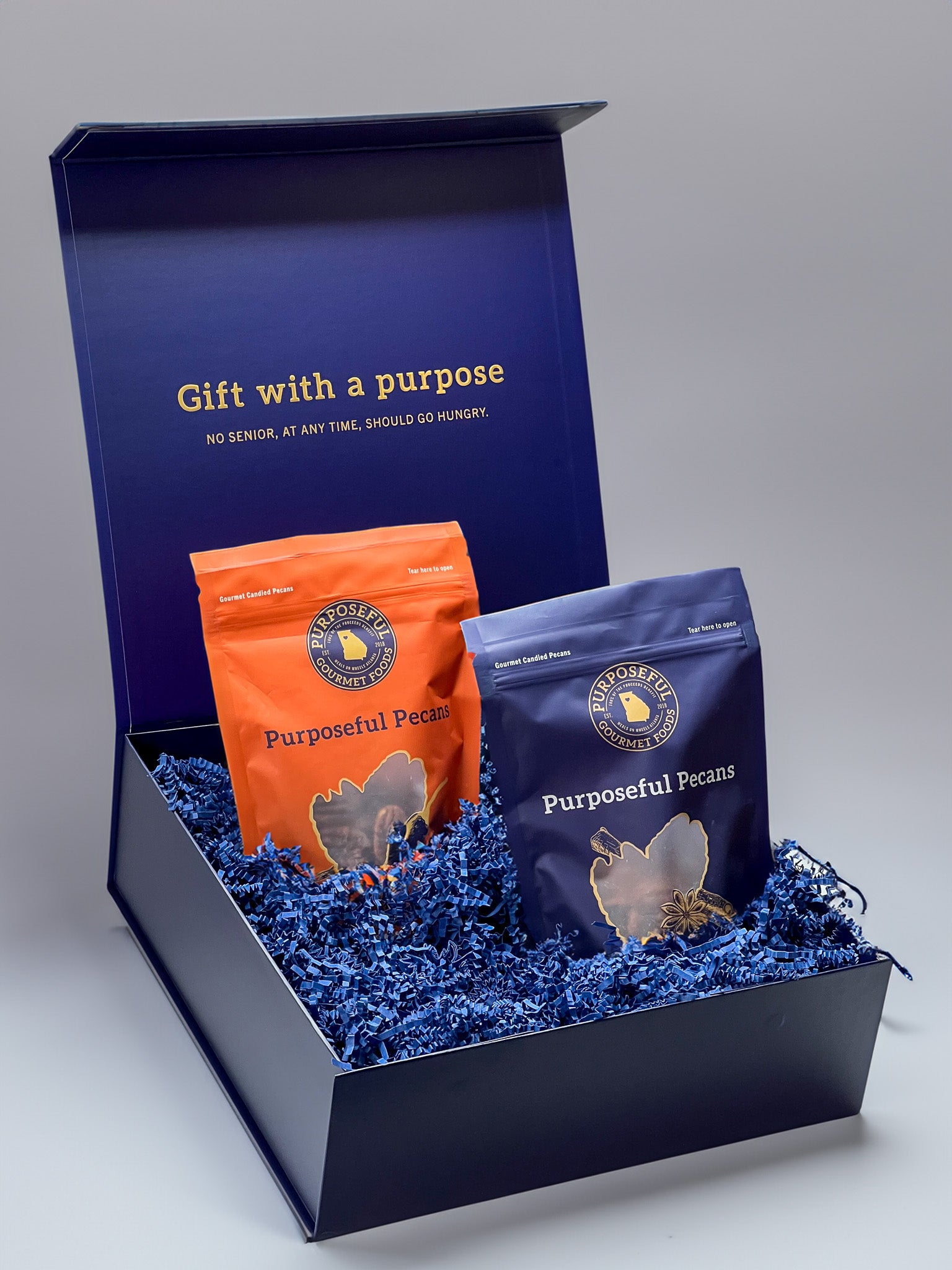 gift box with purposeful pecans