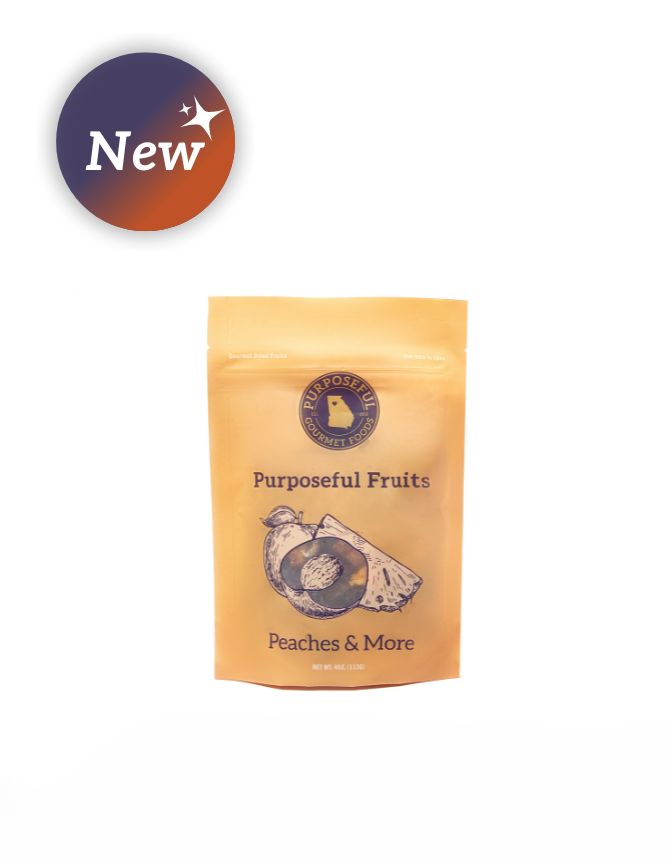 purpsoseful dried fruit blend packaged